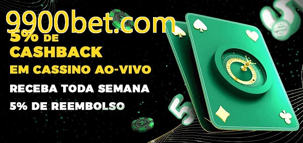 Promoções do cassino ao Vivo 9900bet.com